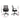 Black office chairs with dimensions labeled on a white background