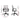 Measurement chart of an office chair with dimensions labeled.
