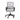 Grey office chair with black frame on a white background
