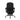 Black office chair with armrests on a white background