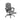 Gray executive office chair with footrest
