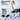 Office chair with built-in lumbar support and a person using a laptop.
