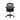 Black office chair with mesh back on a white background