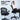 Black office chair with built-in lumbar support, shown with a person sitting on it.