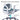 FORTIA Ergonomic Office Chair Coolmesh Fabric White & Blue OFFOCRFOE3BA