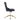 Black office chair with gold accents on a white background