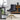 Black office chair with gold accents in a home office setting
