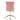Pink office chair with gold base on a white background