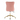 Pink office chair with gold base on a white background