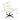 White office chair with dimensions labeled on a white background