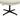 Close-up of a white cushioned chair with a black metal base on a white background