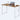 YES4HOMES Computer Desk Brown White 140 x 60 x 75cm