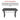Black desk with text highlighting its durability and versatility
