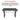 Black desk with text highlighting its durability and versatility