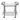 Franklin White Marble Bar Cart 