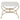 Novak Antique Gold Iron Stool 
