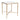 Heston Square Side Table Brass