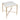 Heston Square Side Table Brass