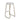Bar stool with white cushioned seat and gold metal frame on a white background