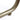 Metallic curtain rod on a white background