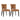 Noah Dining Chair Set of 2 - Tan Leather