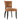Noah Dining Chair Set of 2 - Tan Leather
