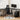 Artiss L-Shape Computer Desk & Ergonomic Office Chair Furniture Set Black