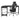 Artiss L-shape Computer Desk & Ergonomic Office Chair Furniture Set Black