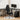 Artiss L-shape Computer Desk & Ergonomic Office Chair Furniture Set Black