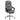 Gray office chair with armrests on a white background