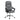 Gray office chair with quilted backrest on a white background