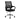 Black office chair with mesh backrest on a white background