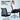 Artiss 2x Mesh Office Chair Mid Back Black