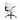 White office chair with black accents on a white background
