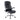 Black office chair with chrome base on a white background