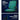 Green office chair with text highlighting features on a blue background