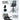 Black office chair with adjustable height and 90-degree flip-up armrests on a white background.