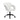 White office chair with black base on a white background