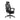 Black office chair with mesh backrest on a white background
