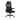 Black office chair with mesh back on a white background