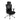 Black office chair with mesh back and adjustable armrests on a white background