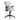 Gray office chair with mesh back and black frame on a white background