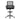 Black office chair with mesh backrest on a white background