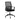 Black office chair with mesh back on a white background