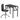 Artiss Foldable Computer Desk Office Chair PU Leather Set Black