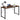 YES4HOMES Computer Desk Brown